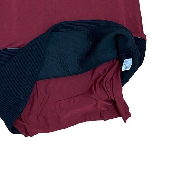 Bailey 44 Small Cranberry Black Bottom‎ Sleeveless Turtleneck Short Dress - Picture 6 of 7